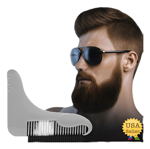 Herramienta De Peinado Con Forma De Barba Y Plantilla De Pei 0
