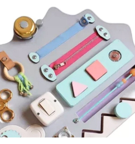 Tablero Sensorial Montessori Madera Didactico Educativo Niño 1