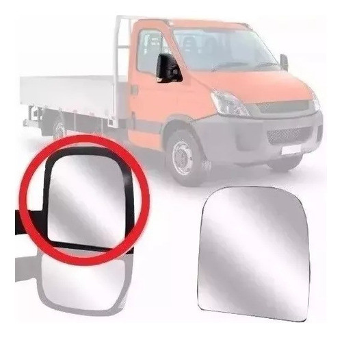 Vidrio Espejo Superior Iveco Daily 2008 Al 2018 Der Con Base 0
