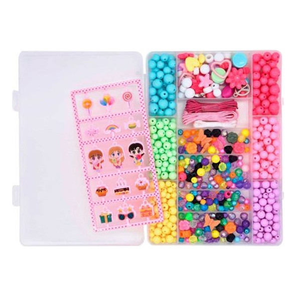 Kit Miçangas Biju Faz Pulseiras Pocket Com Estojo - Dm Toys 1