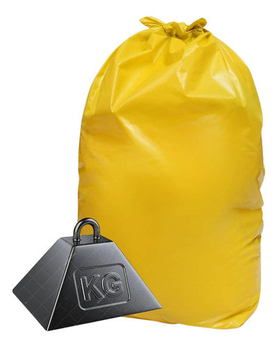 250 Bolsas Amarillas Ultra Pesada Residuos 80x110 100 Mic 0