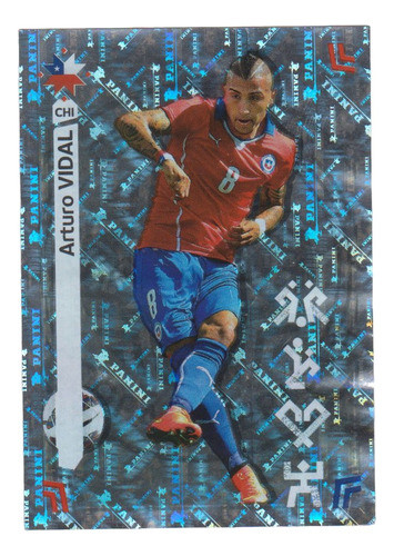 Futbol Arturo Vidal Chile Foil Sticker Copa America 2015 0