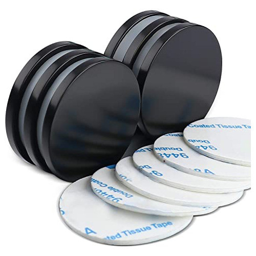 6 Imanes De Neodimio 32x3mm Circulares Potentes Adhesivos N 1