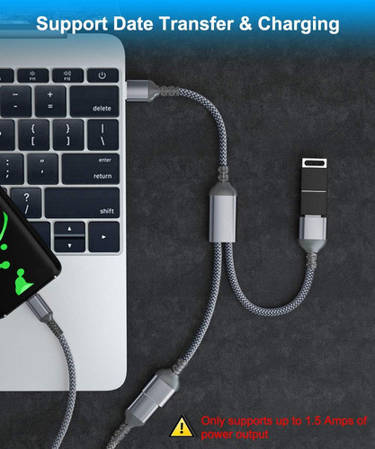 Cable Usb Splitter 1 Macho A 2 Hembras 1