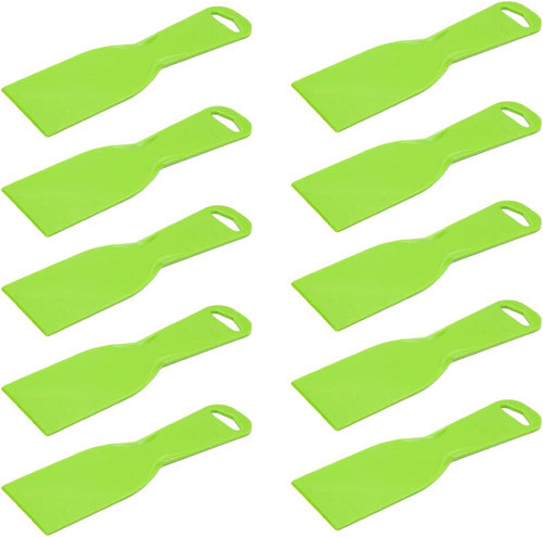 10 Espatulas Para Pintura 2  Plastico Flexible Desechables 0
