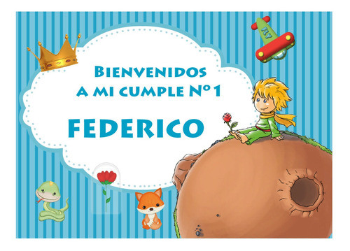 Kit Cumple El Principito  Impreso Y Cortado 0