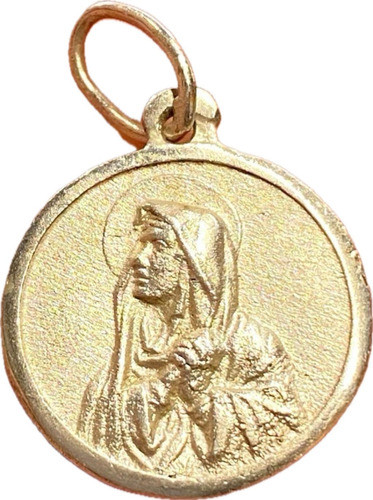 Luli Colgante Medalla Religiosa Plata 925 Virgen Orando 0