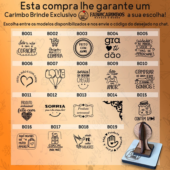 Carimbo Personalizado 15x15cm De Madeira - Carimbo Com Logo 1