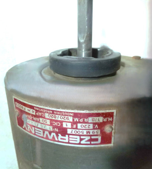 Motor Czerweny De 1/8 Doble Eje Monofasico Rpm 920 1