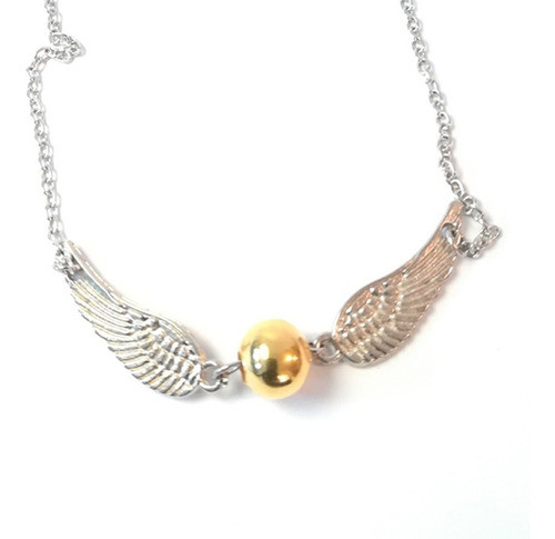 Collar Snitch Dorada  Harry Potter  Quidditch Con Alas Hp 0