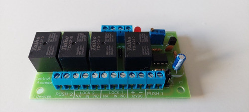 Control De Acceso Con 1 Timer Esclusa Rele Para Puerta Doble 1