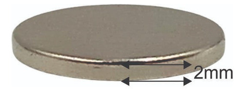 Imã Neodímio N35 Pastilha Magnética Moeda 18x2mm - 50 Und 1