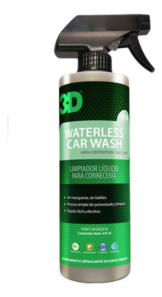 Waterless Car Wash 3d- 3/4 Litro Lavado Sin Agua 0