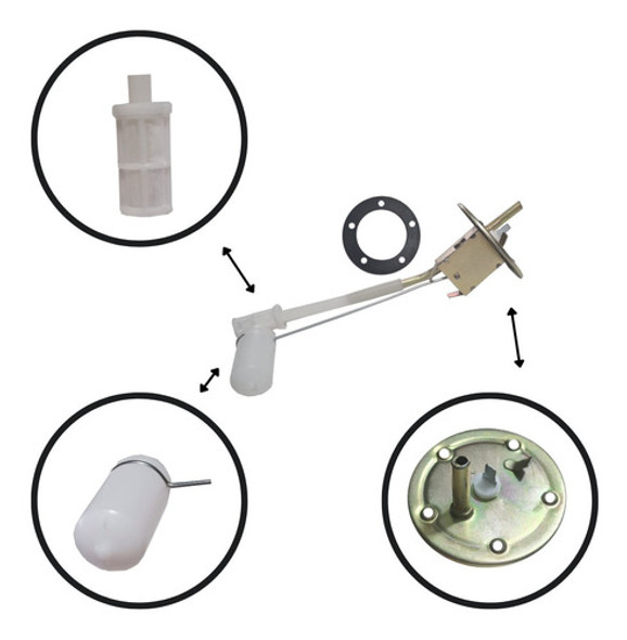 Medidor/ Boia Tanque Combust. Opala/caravan 65 Litros 79/84 1