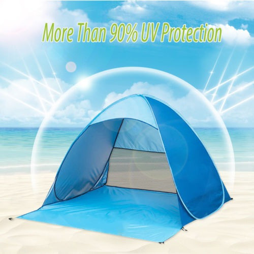 Pop Portable Playa Tienda Anti Uv Sol Sombra Refugio Canopy 1