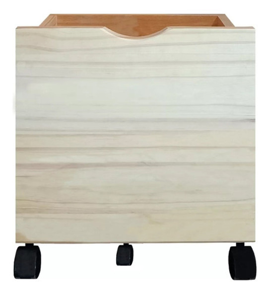 Cajon Baul Juguetero Liso Con 3 Ruedas Ohventas Verdulero 0