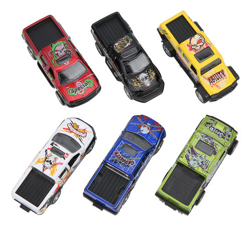 Brinquedo Infantil 6 Peças 1:64 Modelo De Carro Simulation A 1