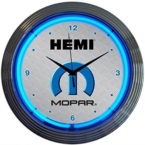 Neonetics Mopar Hemi Neon Reloj De Pared 15 Pulgadas 0