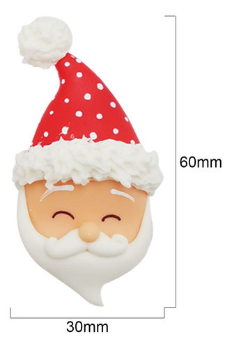 Enfeite Biscuit - Papai Noel - 8 Unidades - Sortido 1