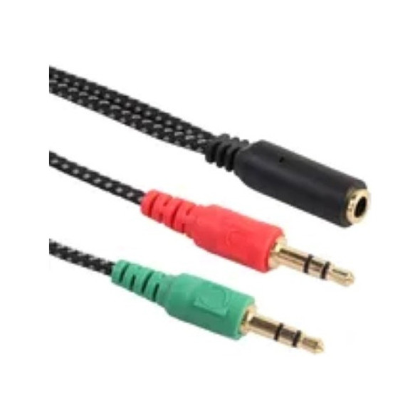 Cable Adaptador Splitter Audio 3.5 Hembra A 3.5 Mach Trrs Mg 1