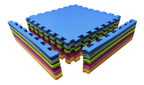 Kit 12 Tapetes Tatames Eva Bebe Infantil 50x50x1cm Brincar 0