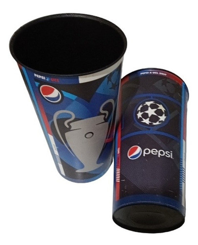 Vaso Pepsi Cola Y Champion League, Plástico,precio Por C/u 0