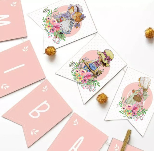 Banderín Personalizado Para Cumpleaños Sarah Kay 0