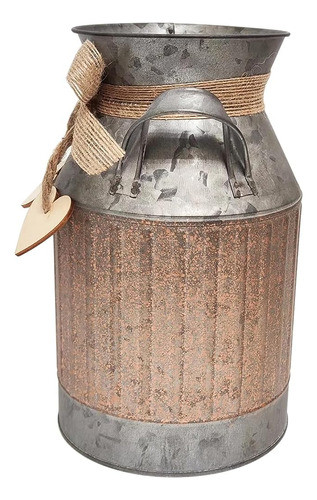 ~? Philpety Shabby Chic Classy Designed Brown Milk Can Heart 1