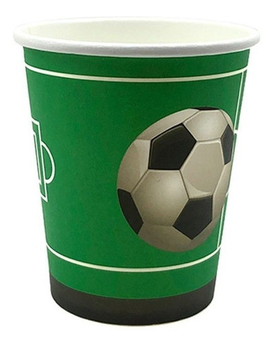 Set 10 Platos Y 10 Vasos Gool, Futbol 1
