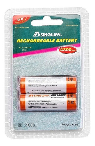 Pilas Aa Recargables Blister X2  4300 0