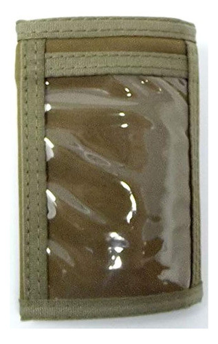 Nylon Id De Trifold Billetera Wexterior Y Interior Id Hook Y 0
