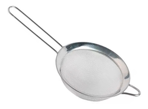 2 Peneira De Inox 18cm Moderna C/ Alça 0