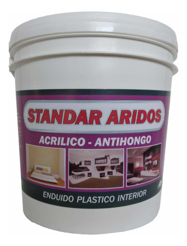 Enduido Plástico De Interior X4 Lts Antihongo Acrílico 1