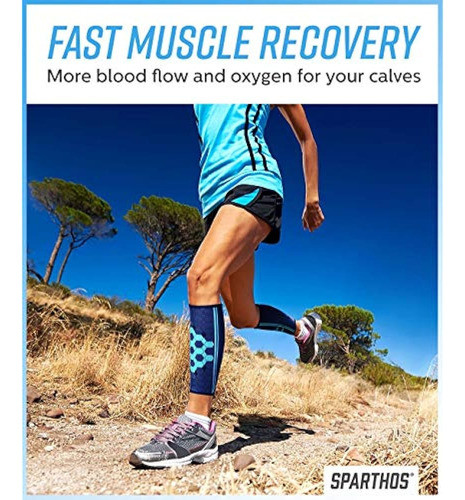 Sparthos Mangas De Compresión Para Pantorrillas 2 Unidades F 1