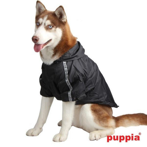 Puppia Super Impermeable Negro Con Cinta Reflectiva Hermosa 1