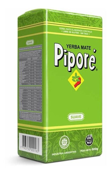 Pack X 12 Unid. Yerba  Suave 500 Gr Pipore Yerbas 0 Pack X 12 Unid. Yerba  Suave 500 Gr Pipore Yerbas 0