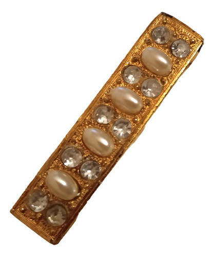 Antiguo Prendedor Broche Metal Dorado Bañado En Oro C°9660sa 0