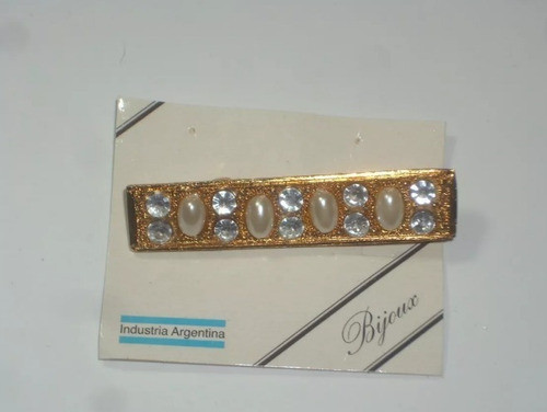 Antiguo Prendedor Broche Metal Dorado Bañado En Oro C°9660sa 1