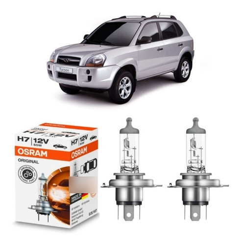 Par Lampada Original Osram Baixo/alto H4 Hyundai Tucson 0