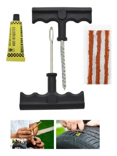 Kit Reparo De Pneu Automotivo C/6 Peças New Day 0