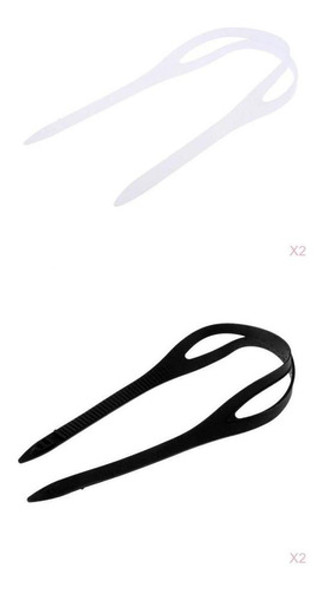 2 Pçs Universal Natação Óculos De Silicone Cinta Banda 0