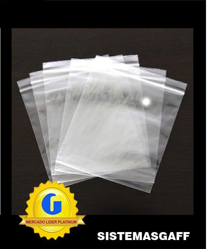 100 Bolsas Para Ropa Prendas 25x35cm Cierre Zipper Hermético 1