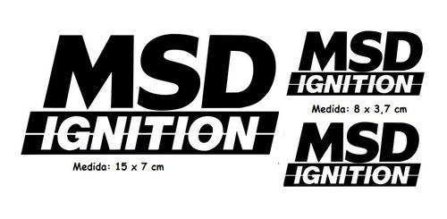 Kit 3 Adesivos Msg Ignition Turbo Arrancada Rebaixado Msd-01 0