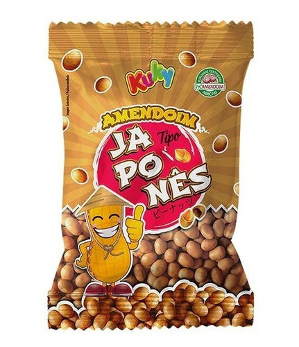 4 Pacotes De Amendoim Japonês - Kuky - 1 Kg 0