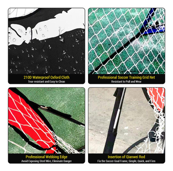 Quintal De Treinamento Dobrável Com Design De Gol De Futebol 1