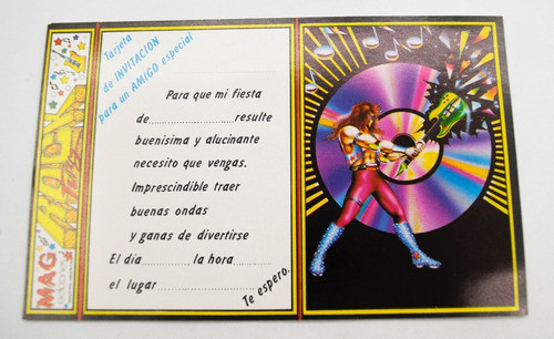 Tarjetas De Invitación Vintage Rock Fury Los Fantásticos (7) 1