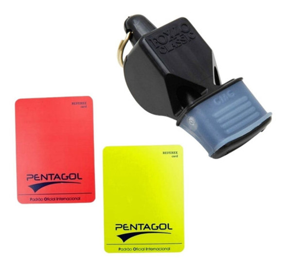 Kit Cartões Campo Vermelho E Amarelo Mais Apito Fox Pro Nfe 0