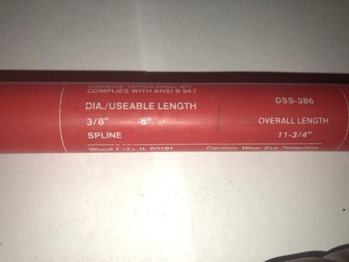 Mecha Broca Rotopercutor Carbide Drill Bit Sds Plus 3/8x6 1