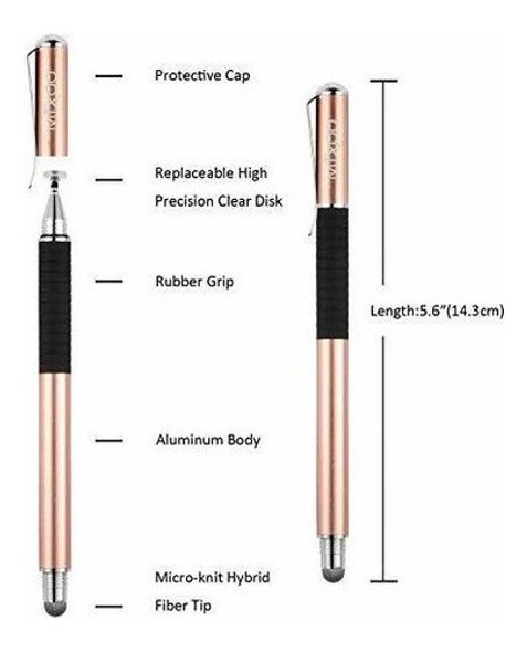 Lapiz Optico Capacitivo Mixoo, Disco - Punta De Fibra Serie 1