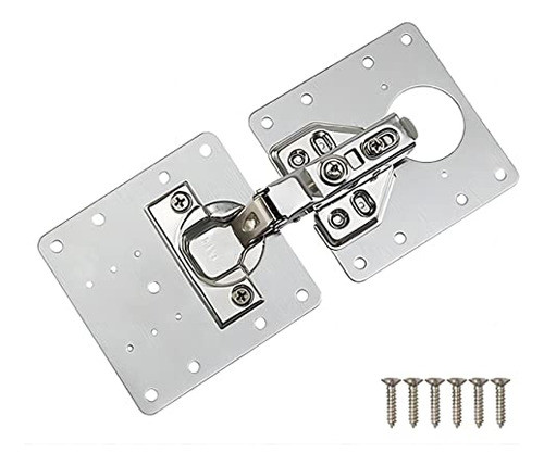 12 Placas Reparación Para Fijación De Bisagras + Tornillos. 1